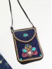 Hand-made Beaded Faux Leather Mini Purse